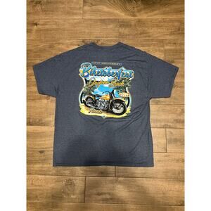 Biketoberfest T-Shirt Daytona Beach Florida 2021 Mens Size 2XL Blue Biker Harley